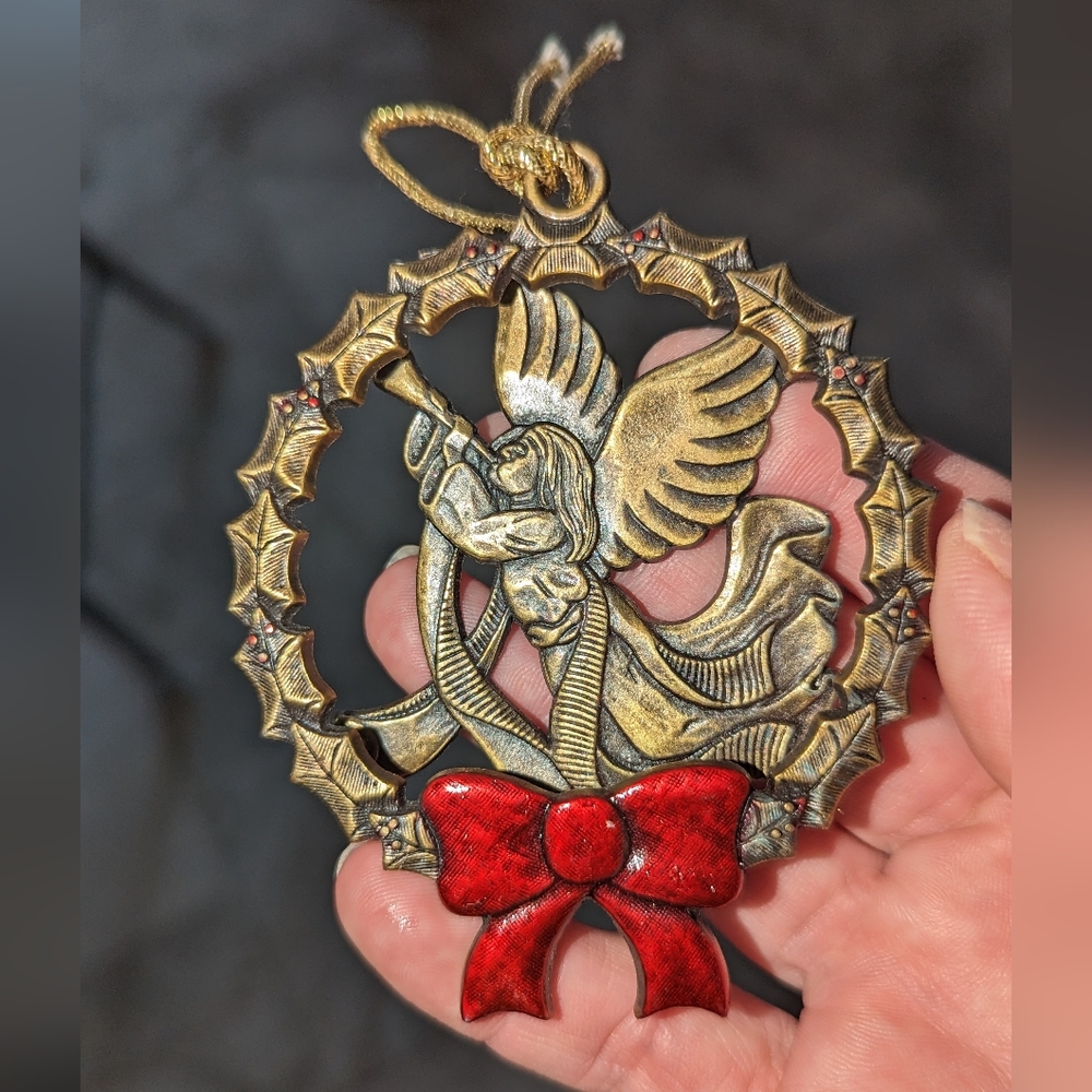 Vintage Gloria Duchin Holiday Ornament, Angel, 1991- No Box
